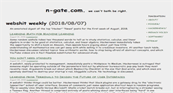 Desktop Screenshot of n-gate.com