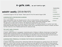 Tablet Screenshot of n-gate.com